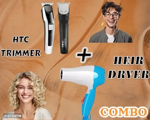 Stylish Trimmer With Hair Dryer Combo Pack-thumb0