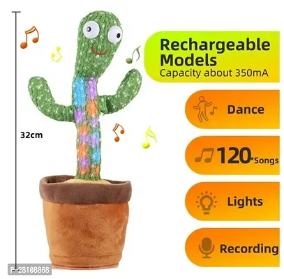 Baby Toys Dancing Talking Cactus Toy with Adjustable Volume Control, Talking Cactus Toys 6 to 12 Month, The Singing Cactus Toy Repeats What You Say, Talking, Dancing,-thumb4