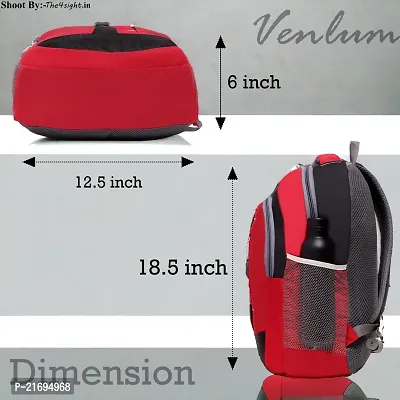 Red Unisex Backpack-thumb5