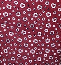 Decwell 6 Seater Floral Printed Dining Table Cover With White Lace  Size (60 x 90) inches Colour - MAROON-thumb2