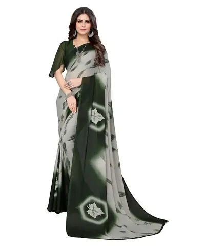 Beautiful Georgette Saree With Blouse Piece For Women