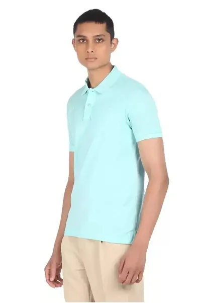 Stylish Fancy Solid Polos T-Shirts For Men