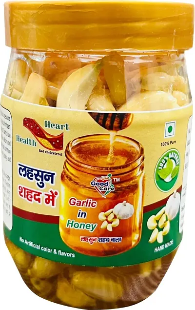 Good care Garlic in Honey 100 % Natural Food, 100% Honey, Benefits of Human, Heart Help  (300 g)