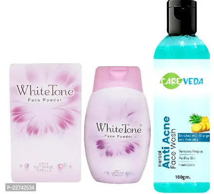 WhiteTone Face Powder Carevead Herbal Anti Acne Face Wash-thumb0