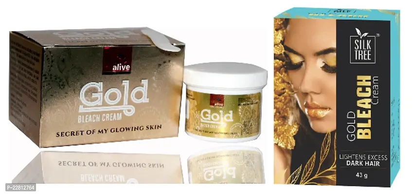 Skinalive Gold Bleach Cream  Silktree  Gold Bleach Cream Pack OF 2