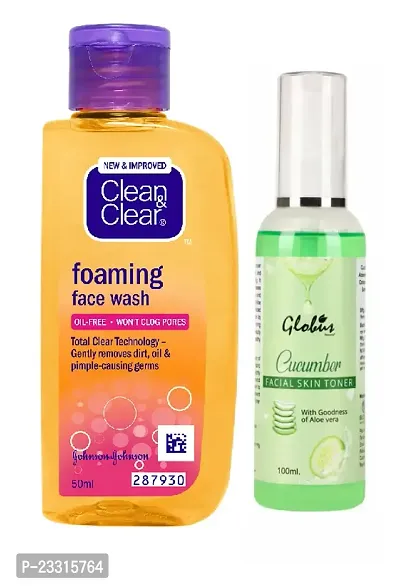 Clean  Clear Face Wash   globus Cucumber Facial Skin Toner