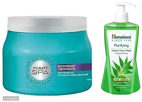 Hair Spa Smoothing Creambath-1   Purifying Neem Face Wash -1 P2