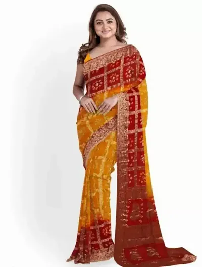 New In Art Silk Saree with Blouse piece 