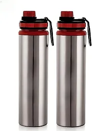 Stainless Steel  Bottle with Screw Cap 900 ml Pack of 2-thumb3