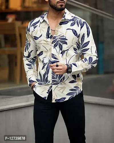Men Regular Fit striped Full Sleeve Casual Latest Trendy Shirt-thumb4
