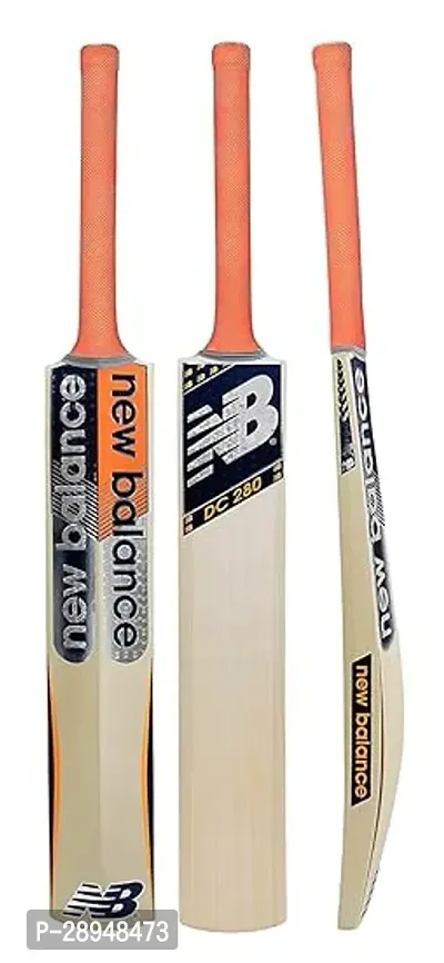 TOSKA Full Size Tennis Ball New Balance 280 Cricket Bat for Rubber/Plastic/Cosco Ball (Men|Women) (Black Orange)-thumb0