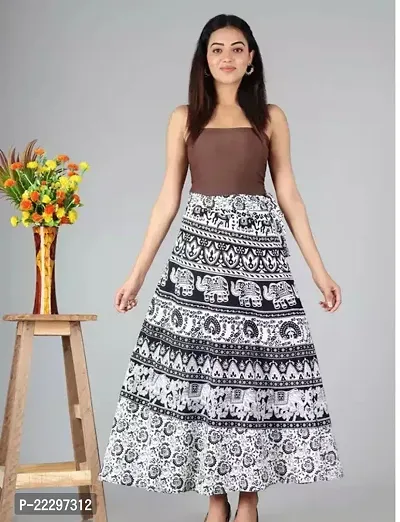 Stunning Cotton Printed Skirts For Women-thumb0