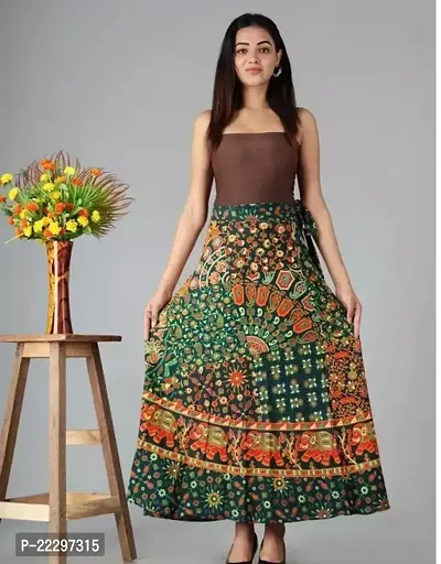 Stunning Cotton Printed Skirts For Women