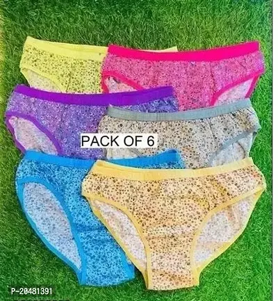 Beautiful Multicoloured Cotton Blend Hipster Panty For Women