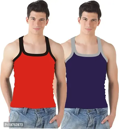 NARPAVI Premium Cotton Gym Vest 111 (Pack of 2)