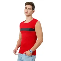 Multicoloured Cotton Vests For Men-thumb3