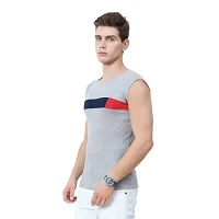 Multicoloured Cotton Vests For Men-thumb3