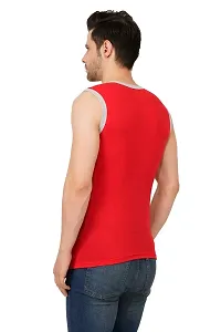 Men's Premium Sleeveless Modern Cotton Gym Vest Round Neck Slim Fit for All Season 1018 (Pack of 1)-thumb2