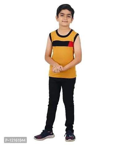 Boys Premium Sleeveless Vest Smooth and Comfort Fit for All Season (pack of 5)-thumb2
