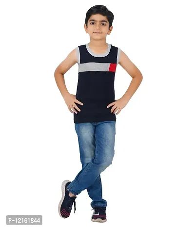 Boys Premium Sleeveless Vest Smooth and Comfort Fit for All Season (pack of 5)-thumb5