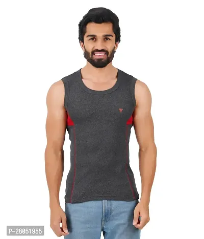 Modern Men's Premium Cotton Gym Vest-thumb0