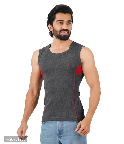 Modern Men's Premium Cotton Gym Vest-thumb2