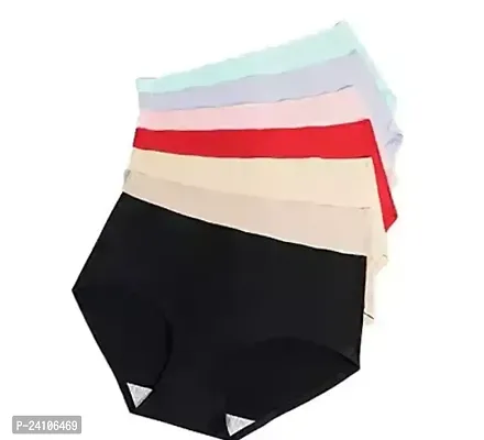 Stylish Fancy Silk Panty For Women Pack Of 6-thumb0