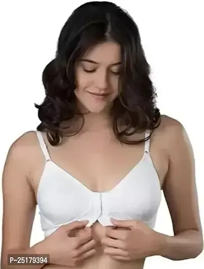 Stylish and Comfortable Premium Quality Everyday Bra White coloured pack of Single-thumb0