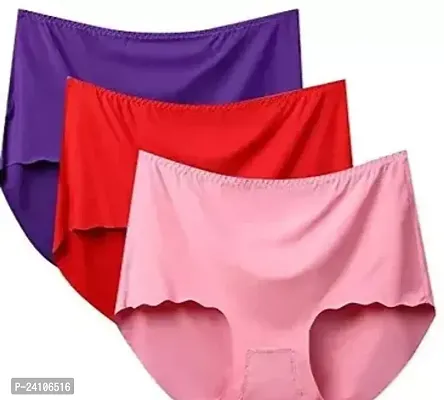 Stylish Fancy Silk Panty For Women Pack Of 3-thumb0