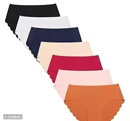 Stylish Fancy Silk Panty For Women Pack Of 7-thumb0