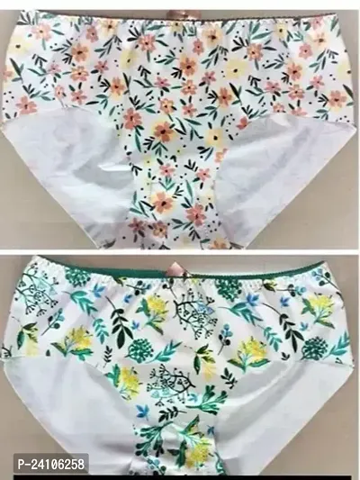 Stylish Fancy Cotton Panty For Women Pack Of 2