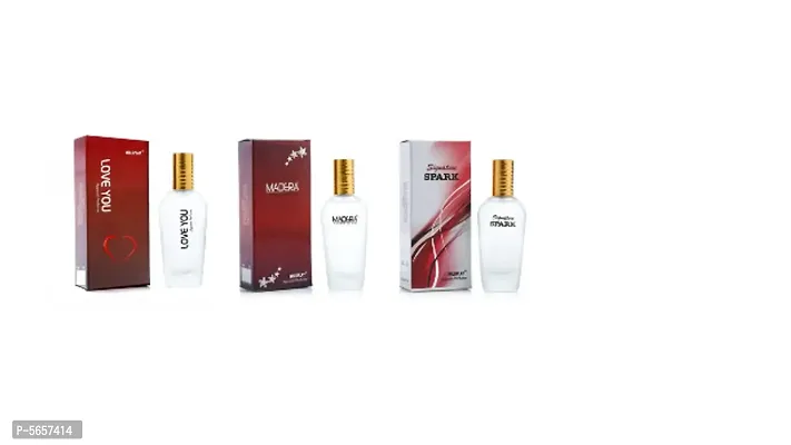Combo of 75ml Love You, Madera, Sign Spark Spray Perfumes