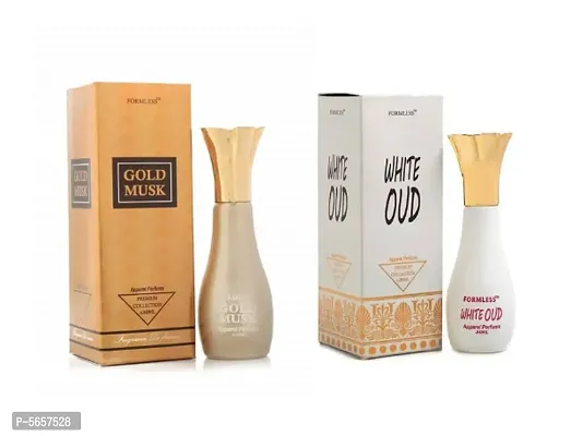 Combo of 30ml Gold Musk, 30ml White Oud Spray Perfume