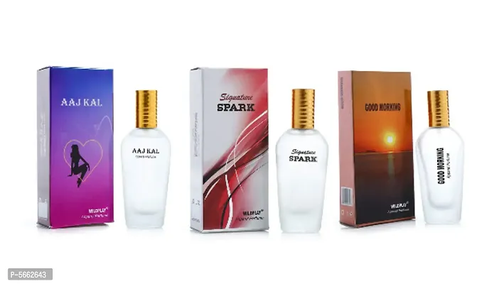 Set of Aajkal , Spark and Good Morning 25ml spray perfumes-thumb0