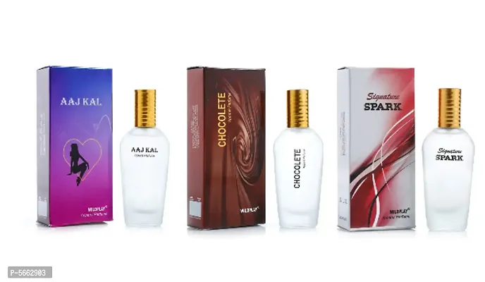 Set of Aajkal , Chocolate and Spark 25ml spray perfume-thumb0