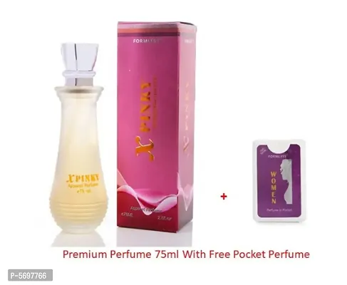 Set of 75mk X-pinky and 20ml women pocket spray perfumes-thumb0