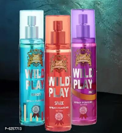 Wildplay 125ML perfumes Spark,Passion And Shot-thumb2