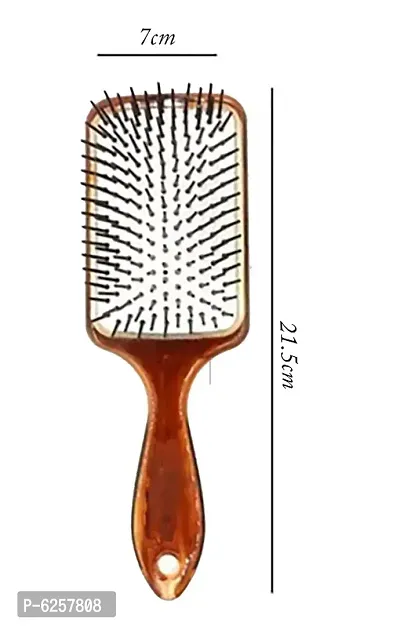 Plastic Handle Rectangle Hair Brush-thumb2