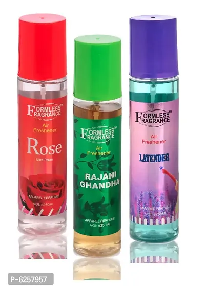 Formless 250ml Rose , Rajniagndha 250ml and Lavender 250ml