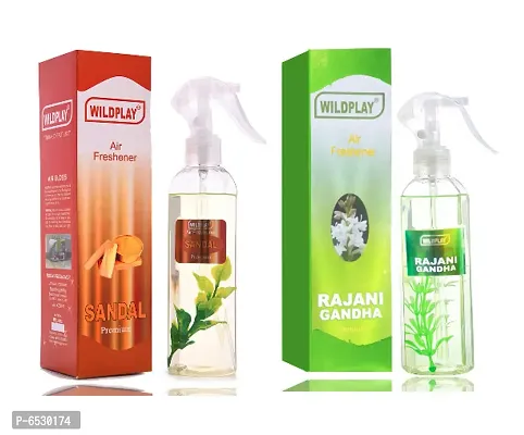 Sandal 250ml room freshener 1pc. and Rajnigandha 250ml room freshener 1pc.-thumb0