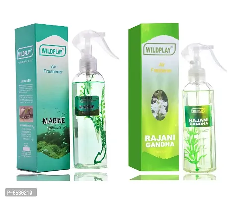 Marine 250ml room freshener 1pc. and Rajnigandha 250ml room freshener 1pc.