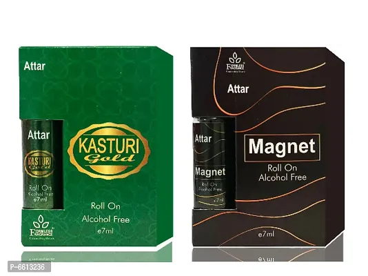 Set fo Kasturi Gold and Magnet 7ml attars-thumb0