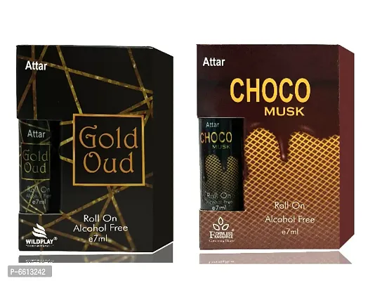 Set of Gold Oud and Chococ Musk 7ml attars