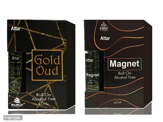 Set of Gold Oud and Magnet 7ml attars-thumb0