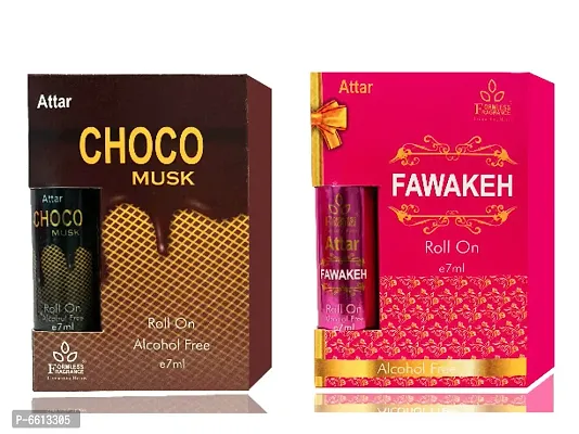 Set of Choco Musk and Fawakeh 7ml attars