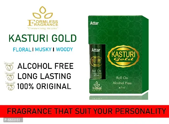 Kasturi Gold Parfume Attar Rool On 7ml-thumb0
