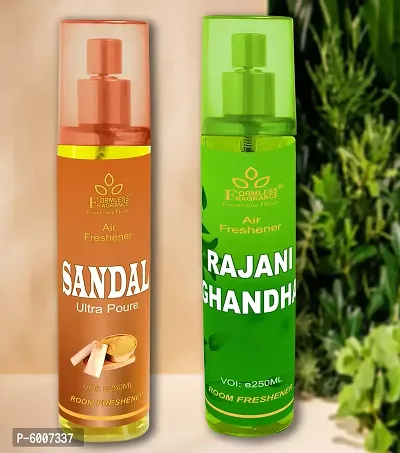 Set of Formless rajnigandha and Sandal 250ml air freshner-thumb0