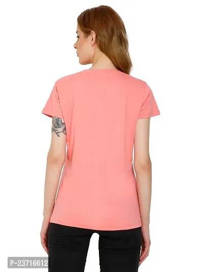 QUECY? Women's Cotton Round Neck Regular Fit Short Sleeve T-Shirt-thumb5