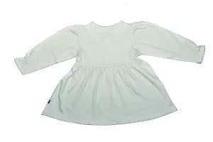 My Bub Baby Girl's Cotton Dress Embroidered with Pant Pure Cotton (Fusion Wear)-thumb2