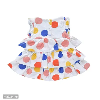 My Bub Midi Frock | Printed Frock with Shorts| Sleeveless Cotton Dress for Baby Girl | Casual Kids Wear-thumb3